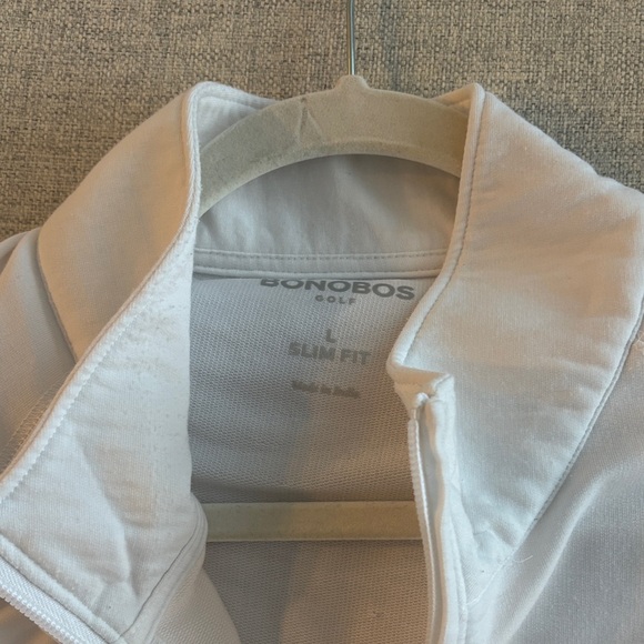 Bonobos Cream Quarter-Zip Pullover - Picture 2 of 4